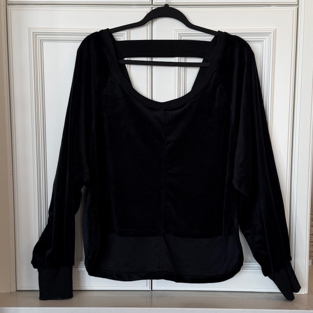 Daily Practice Anthropologie Velour Top – Size Medium